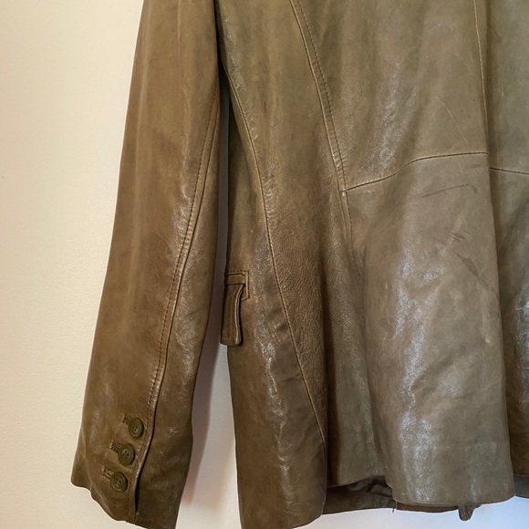 Vintage Danier Leather Jacket Peacoat - Picture 5 of 14
